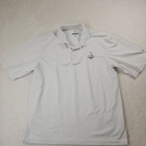Putterboy Performance Pinehurst 1895 Mens White Golf Polo Shirt Size M